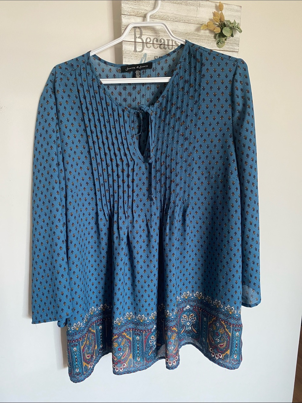 Jasmine & Juliana Patterned Blouse Boho Shirt Ladies Clothes